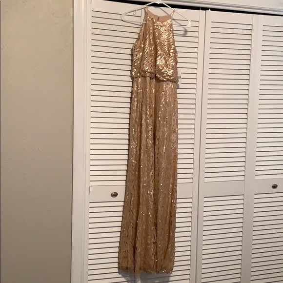 Donna Morgan Dresses & Skirts - BHLDN size 0 Rose Gold Sequined Bridesmaid